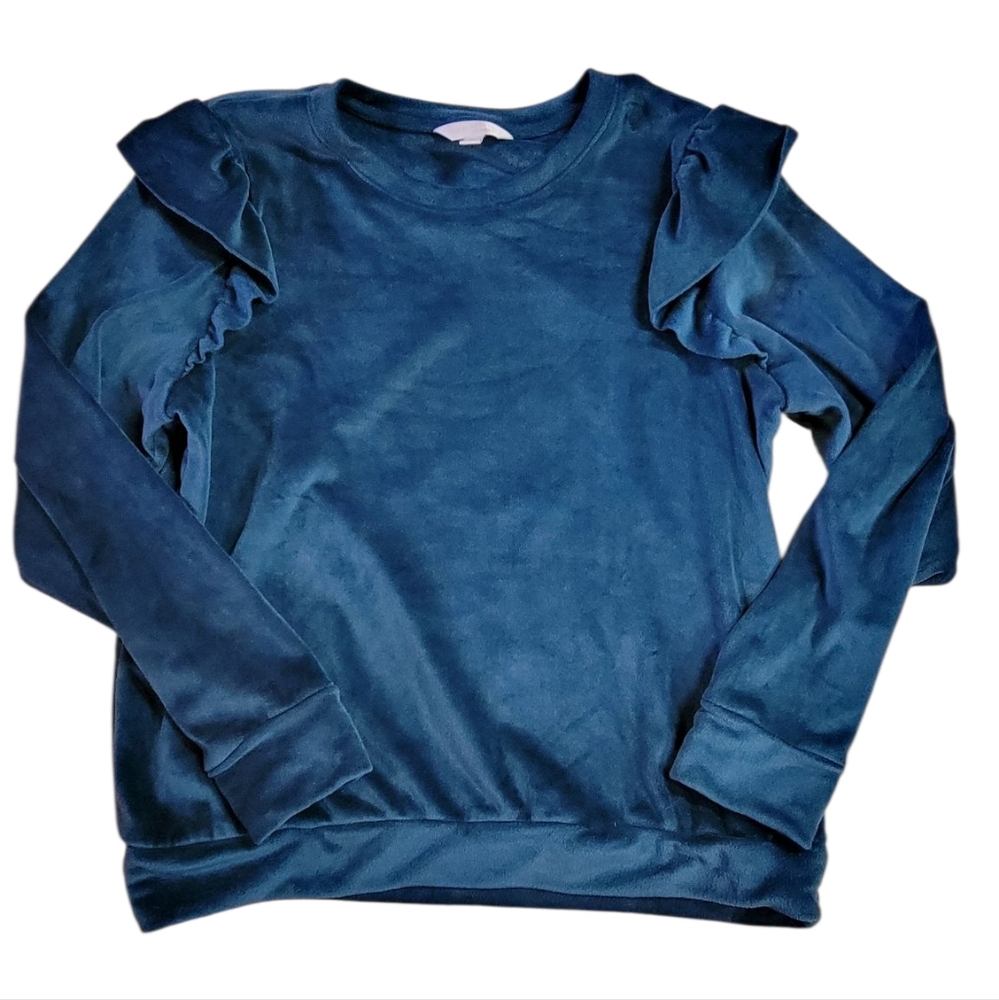 LC Lauren Conrad Teal Plush Top